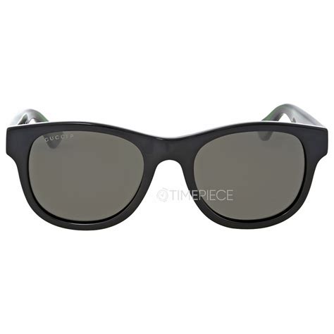 Gucci Polarized Grey Square Men's Sunglasses GG0003S 006 52